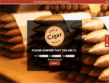 Tablet Screenshot of cigarsdaily.com